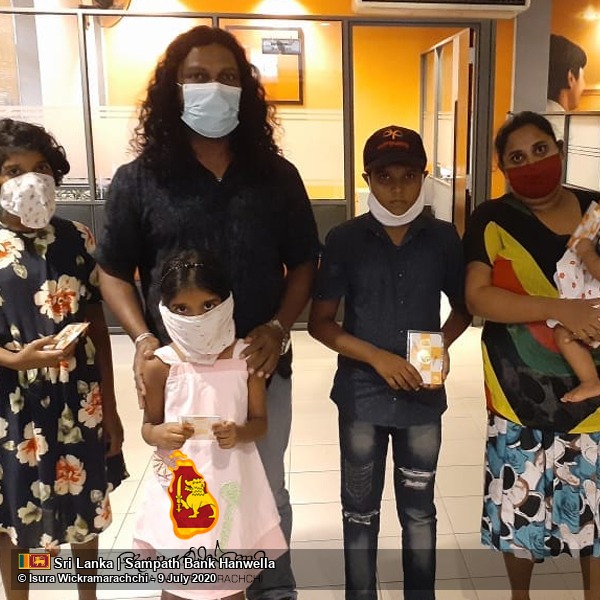 Opening Bank Accounts for Five Children from the Hanwella Area