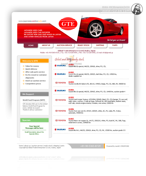 Japanes Used Car Sale Website