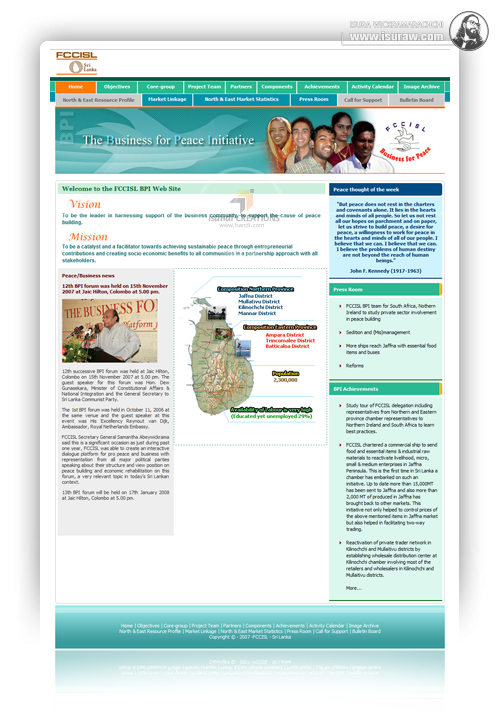 FCCISL - BPI Project Website