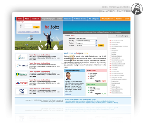 Haljob Website