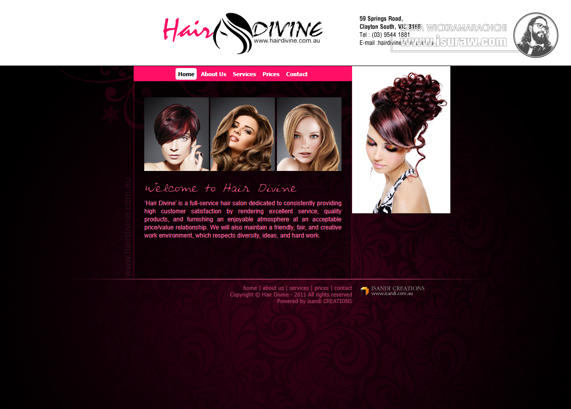 Hair Devine Saloon Website
